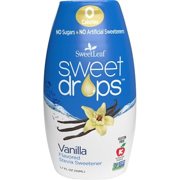 SweetLeaf Sweet Drops Stevia Sweetener, Vanilla Flavored