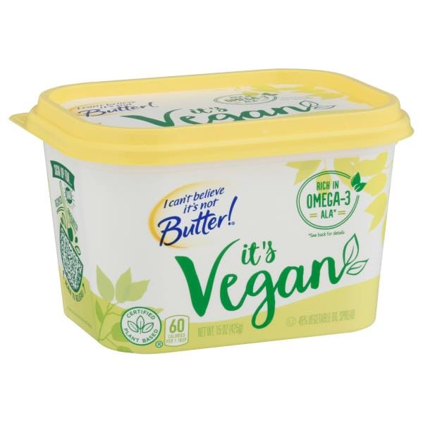 I Can't Believe It's Not Butter! Vegetable Oil Spread, Vegan, 45% ...