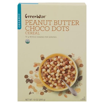 GreenWise Cereal, Organic, Peanut Butter Choco Dots