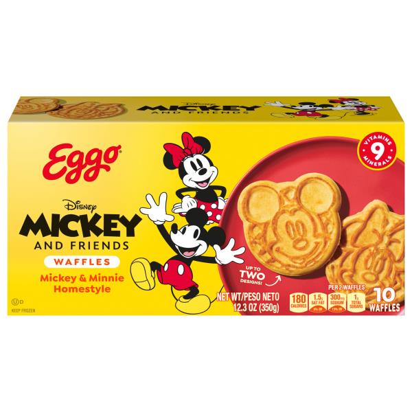 Eggo Eggo Disney Mickey Mouse Frozen Mini Waffles, Frozen Breakfast