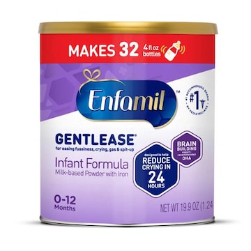 Enfamil Clinically proven to ease fussiness, gas and crying in 24 hours.