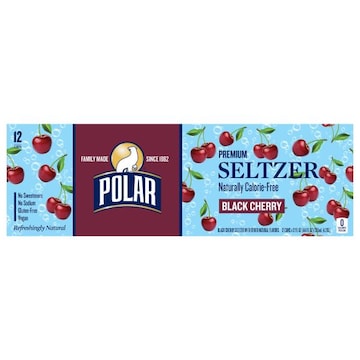 Polar Seltzer, Black Cherry, Premium