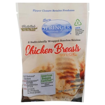 Springer Mountain Farms Chicken Breasts, Boneless, Skinless, Family Pack