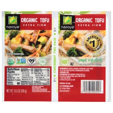 Nasoya Tofu, Organic, Extra Firm, Twin Pack