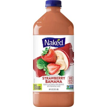 Naked No Sugar Added Non GMO Strawberry Banana Fruit Juice