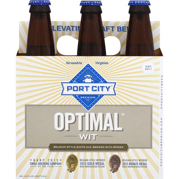 Port City Beer, White Ale, Belgian Style, Optimal Wit Publix Super