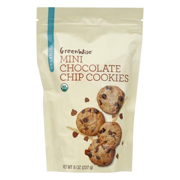 GreenWise Cookies, Organic, Chocolate Chip, Mini | Publix Super Markets