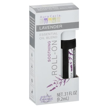 Aura Cacia Essential Oil Blend, Lavender, Soothing, Roll-On