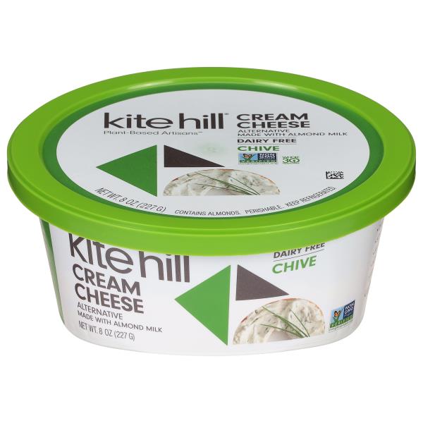 Kite Hill Cream Cheese Alternative, Dairy Free, Chive | Publix Super ...