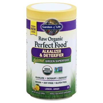 Garden of Life Raw Organic Perfect Food Alkalizer & Detoxifier, Lemon-Ginger