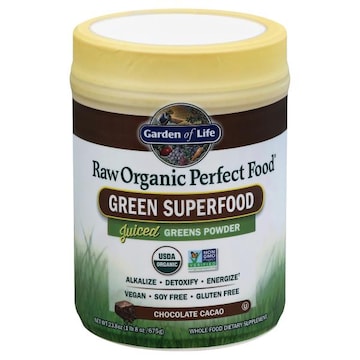 Garden of Life Raw Organic Perfect Food Green Superfood, Powder, Chocolate Cacao