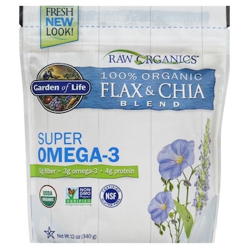 Garden of Life Raw Organics Flax & Chia Blend, 100% Organic
