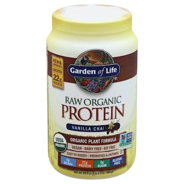 Garden of Life Raw Organic Protein, Organic Plant Formula, Vanilla Chai