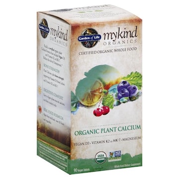 Garden of Life MyKind Organics Plant Calcium, Organic, Vegan Tablets