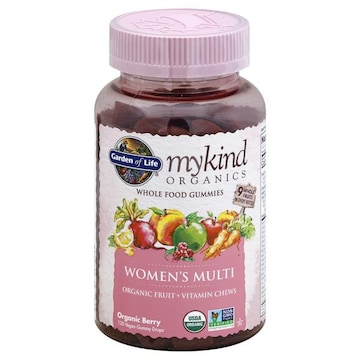 Garden of Life MyKind Organics Women's Multi, Vegan Gummy Drops, Organic Berry