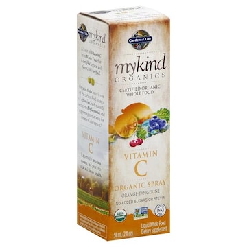 Garden of Life MyKind Organics Vitamin C, Organic Spray, Orange-Tangerine