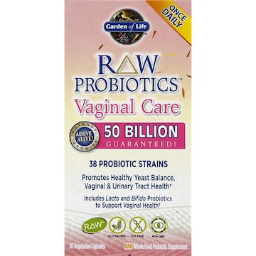 Garden of Life Raw Probiotics Vaginal Care, Vegetarian Capsules