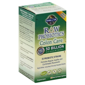 Garden of Life Raw Probiotics Colon Care, Vegetarian Capsules
