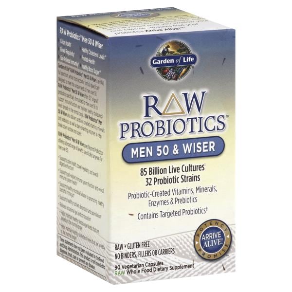 Garden Of Life Raw Probiotics Men Garden of Life Raw Probiotics Probiotics, Men 50 & Wiser, Vegetarian