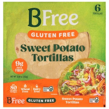 BFree Tortillas, Gluten Free, Sweet Potato