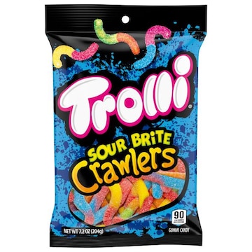 Trolli Gummi Candy, Sour Brite, Crawlers