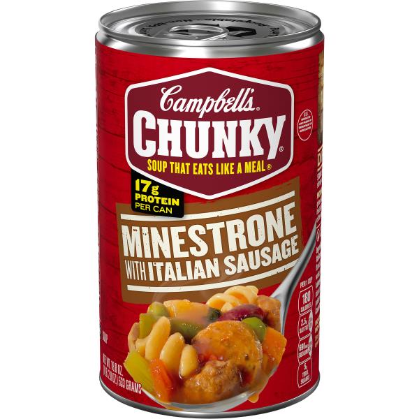 Campbell's® Chunky® Minestrone Soup with Italian Sausage | Publix