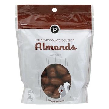 Publix Candy, Almonds, Milk Chocolate-Covered
