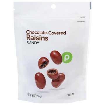 Publix Raisins, Milk Chocolate-Covered