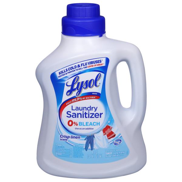 Lysol Laundry Sanitizer, 0% Bleach, Crisp Linen Scent | Publix Super ...