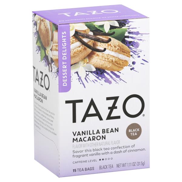 Tazo Dessert Delights Black Tea, Vanilla Bean Macaron, Bags Publix