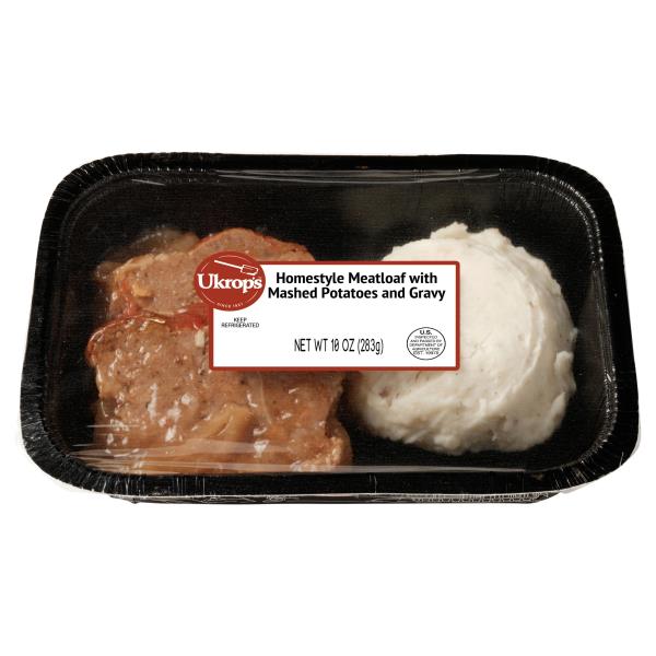 Ukrop's Homestyle Meatloaf, with Mashed Potatoes and Gravy Publix