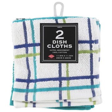 Ritz Dish Cloth, Multi Check, Teal
