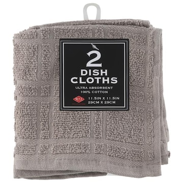 Ritz Dish Cloths, Titanium
