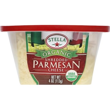 Stella Cheese, Organic, Parmesan, Shredded