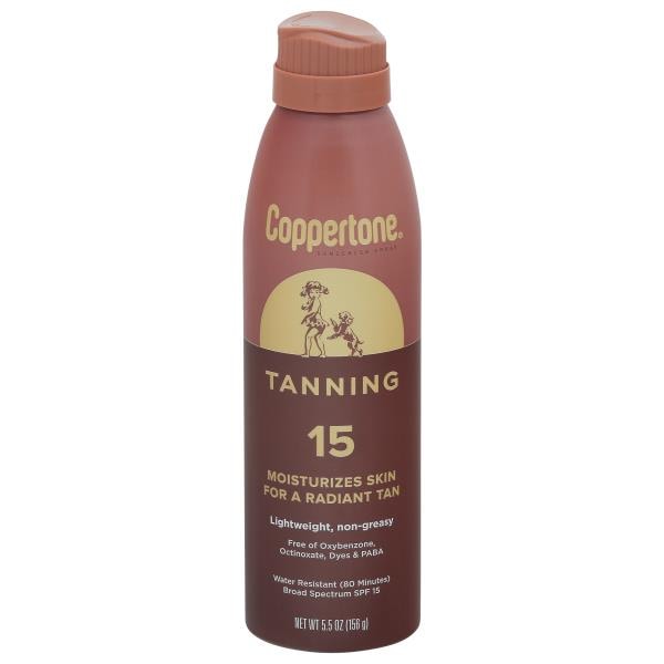 Coppertone Sunscreen Spray Tanning Broad Spectrum Spf 15 Publix