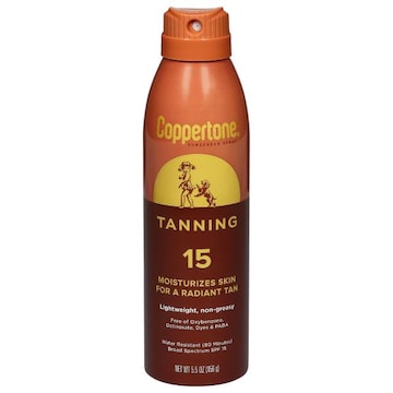 Coppertone Tanning Broad Spectrum SPF 15 Sunscreen Spray