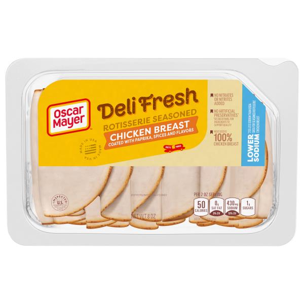 Oscar Mayer Rotisserie Seasoned Chicken Breast Sliced Lunch Meat