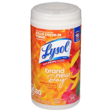 LYSOL® Brand New Day Disinfecting Wipes, Mango & Hibiscus Scent