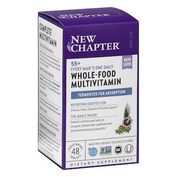New Chapter Whole-Food Multivitamin, 55+, Every Man's One Daily, Vegetarian Tablets