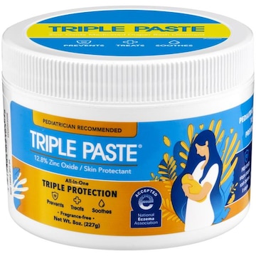 Triple Paste Advantice Triple Paste Diaper Rash Cream, Hypoallergenic Medicated, Triple Protection