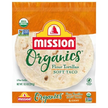 Mission Organics Soft Taco Flour Tortillas