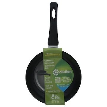 Ecolution Elements Fry Pan, Non-Stick, Ceramic, Gray