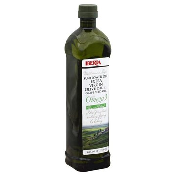 Iberia Sunflower Oil, Extra Virgin Olive Oil & Grape Seed Oil, Mediterranean Style
