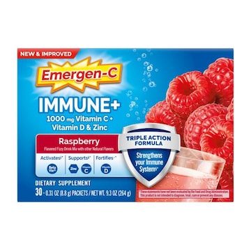 Emergen-C Immune Support Triple Action Raspberry Vitamin C Powder