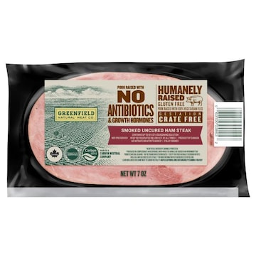 Greenfield Natural Meat Co. Smoked Uncured Ham Steak