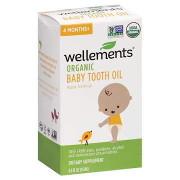 Wellements Baby Tooth Oil, Organic, 4 Months+