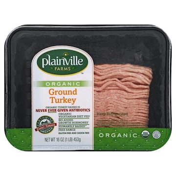 Plainville Farms Turkey, Organic, Ground