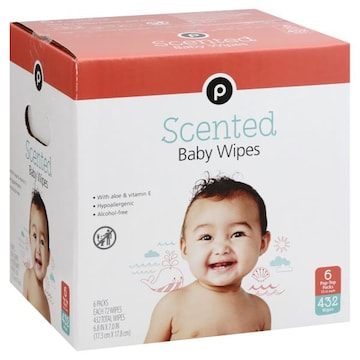 Publix Baby Wipes, Scented