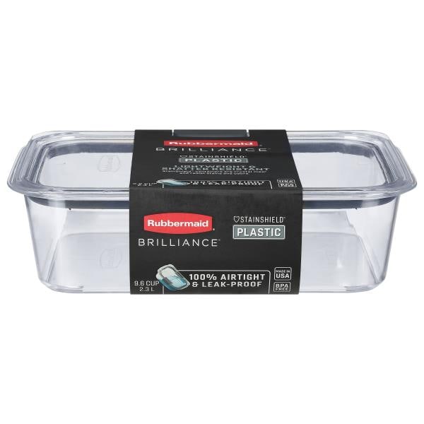 Rubbermaid Brilliance Container, Plastic, 9.6 Cup Publix Super Markets