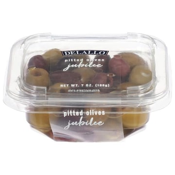 Delallo Olives, Pitted, Jubilee